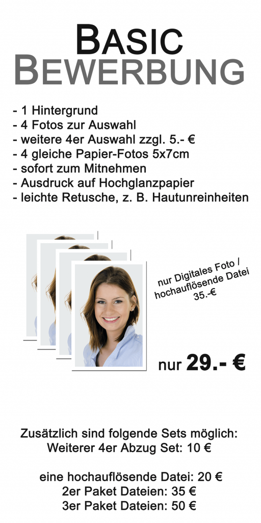 Bewerbungsfotos Saarbrücken, Dudweiler, St. Ingbert, Friedrichsthal, Neunkirchen, Quierschied, Illingen, Lebach